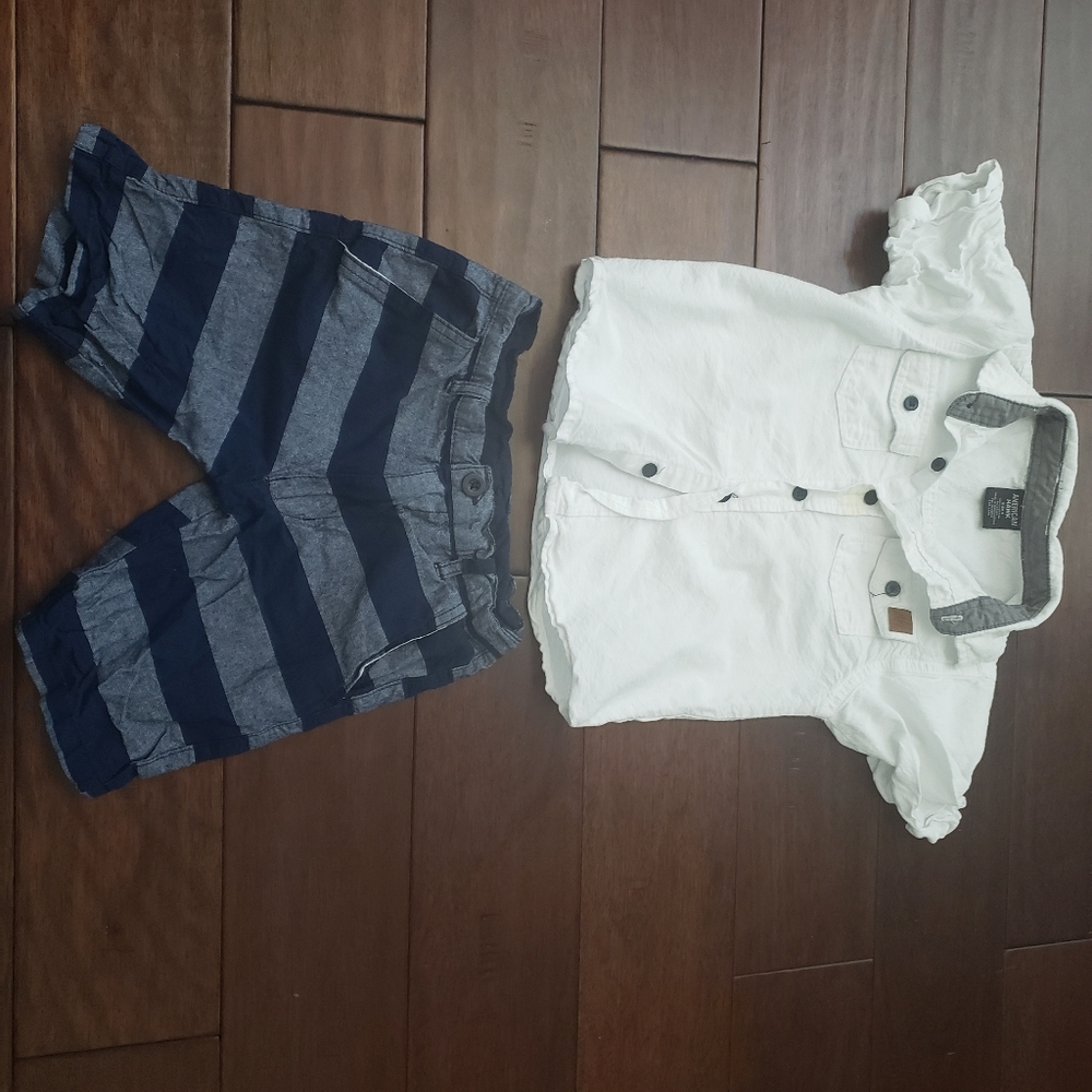 Toddler Boys American Hawk Preowned Short Set